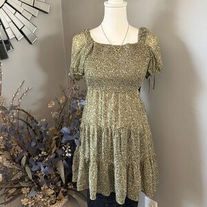 Lilyful Olive Green Midi Dress